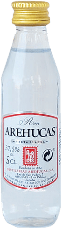 1,95 € Бесплатная доставка | Ром Arehucas Blanco — Белый Мини-бутылка 5 cl
