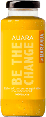 Бесплатная доставка | Сок Auara Испания Мини-бутылка 20 cl Naranja — Апельсин