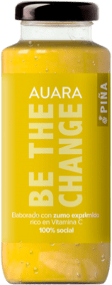 Бесплатная доставка | Сок Auara Испания Мини-бутылка 20 cl Piña — Ананас