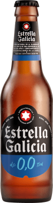 Bier 6 Einheiten Box Estrella Galicia 0,0 Kleine Flasche 25 cl Alkoholfrei