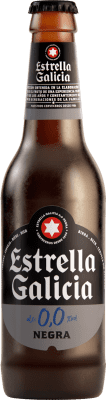 送料無料 | 6個入りボックス ビール Estrella Galicia Negra 0,0 ガリシア スペイン 小型ボトル 25 cl アルコールなし