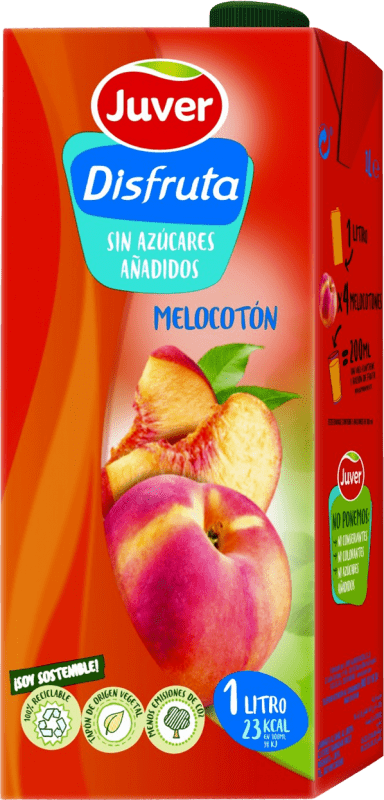 3,95 € | Напитки и миксеры Juver Disfruta Zumo de Melocotón Tetrabrick Испания 1 L