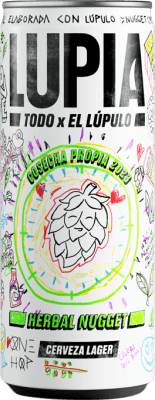 Envoi gratuit | Bière Lupia. Herbal Nugget Espagne Bouteille Tiers 33 cl