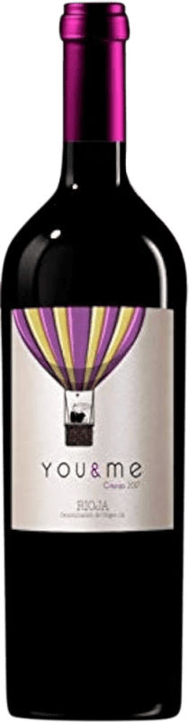8,95 € Spedizione Gratuita | Vino rosso You & Me Crianza D.O.Ca. Rioja
