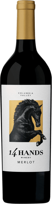 Бесплатная доставка | Красное вино 14 Hands I.G. Columbia Valley Washington Соединенные Штаты Merlot — Мерло, Syrah — Сира, Cabernet Sauvignon — Каберне Совиньон 75 cl