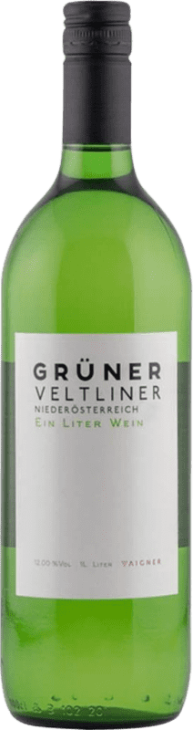 Envio grátis | Vinho branco Aigner I.G. Niederösterreich Niederösterreich Áustria Grüner Veltliner 1 L