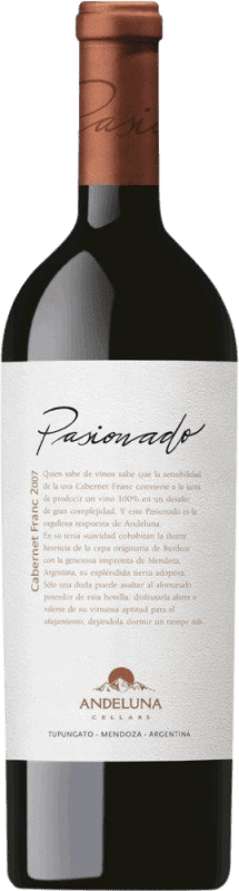 56,95 € | 赤ワイン Andeluna Pasionado I.G. Tupungato メンドーサ アルゼンチン Cabernet Franc 75 cl