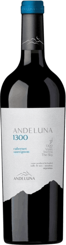 10,95 € | 红酒 Andeluna 1300 I.G. Tupungato 门多萨 阿根廷 Cabernet Sauvignon 75 cl