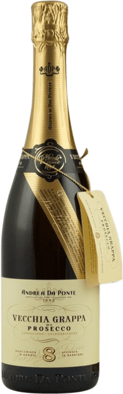 58,95 € Spedizione Gratuita | Grappa Andrea da Ponte Vecchia D.O.C.G. Prosecco di Conegliano-Valdobbiadene