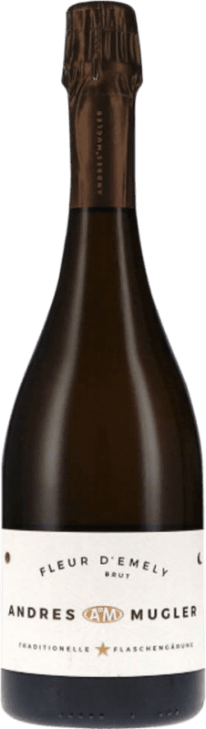 Envoi gratuit | Blanc mousseux Andres & Mugler Fleur d'Emely Sekt Brut Q.b.A. Pfälz Pfälz Allemagne Muscat 75 cl