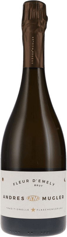 送料無料 | 白スパークリングワイン Andres & Mugler Fleur d'Emely Sekt Brut Q.b.A. Pfälz Pfälz ドイツ Muscat 75 cl