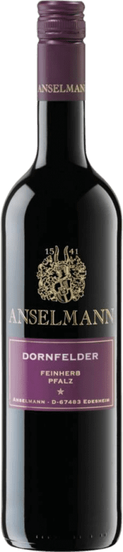 Free Shipping | Red wine Anselmann Semi-Dry Semi-Sweet Q.b.A. Pfälz Pfälz Germany Dornfelder 75 cl