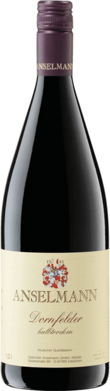 Envio grátis | Vinho tinto Anselmann Semi-seco Semi-doce Q.b.A. Pfälz Pfälz Alemanha Dornfelder 1 L