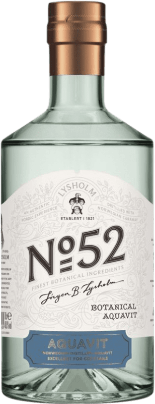 24,95 € | Aquavit Arcus Lysholm Nº 52 Botanisk Aquavit Norvegia 70 cl