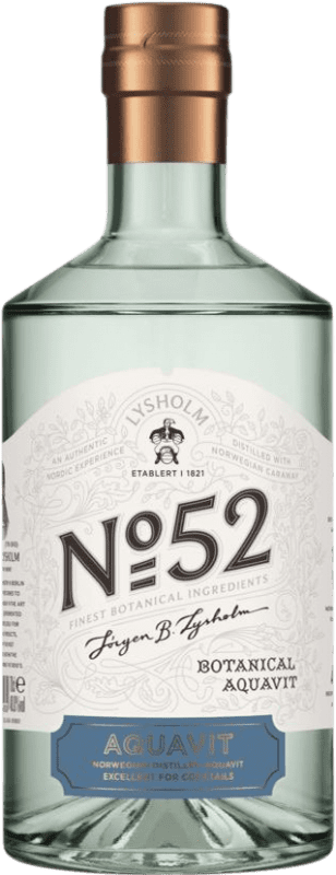 Envoi gratuit | Eau-de-vie Arcus Lysholm Nº 52 Botanisk Aquavit Norvège 70 cl