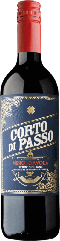 Free Shipping | Red wine Baglio Curatolo Corto di Passo Appassimento D.O.C. Sicilia Sicily Italy Nero d'Avola 75 cl