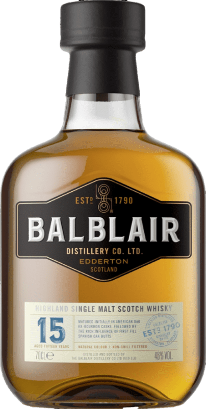 129,95 € Envío gratis | Whisky Single Malt Balblair 15 Años