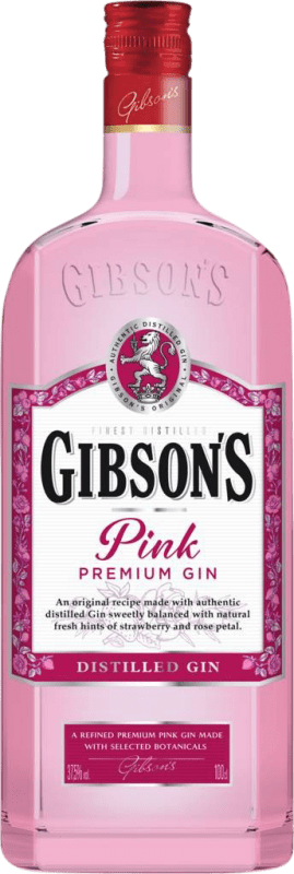 Envio grátis | Gin Bardinet Gibson's Pink Gin França 1 L