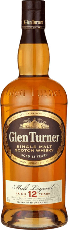 Бесплатная доставка | Односолодовый виски Bardinet Glen Turner Master Гран Резерва Объединенное Королевство 12 Лет 70 cl