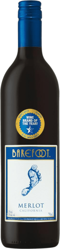 Envoi gratuit | Vin rouge Barefoot I.G. California Californie Argentine Merlot 75 cl