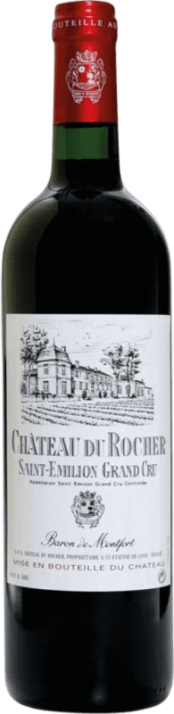 26,95 € | Vino tinto Baron de Montfort. Château du Rocher A.O.C. Saint-Émilion Grand Cru Burdeos Francia Merlot, Cabernet Sauvignon 75 cl