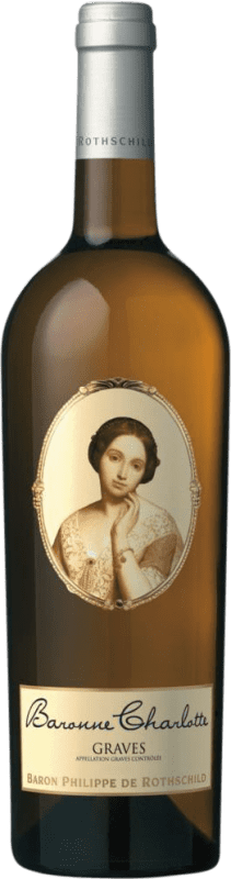 32,95 € Envio grátis | Vinho branco Philippe de Rothschild Baronne Charlotte A.O.C. Graves