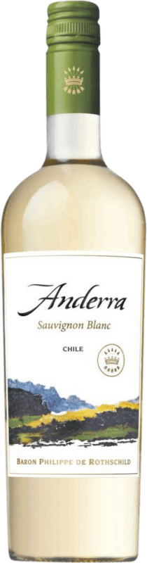 Бесплатная доставка | Белое вино Philippe de Rothschild Anderra I.G. Valle Central Центральная долина Чили Sauvignon White 75 cl