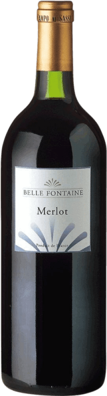 Free Shipping | Red wine Belle Fontaine I.G.P. Vin de Pays d'Oc Bordeaux France Merlot 1 L