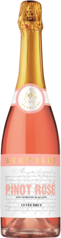 Бесплатная доставка | Розовое игристое Bertoldi Pinot Rosé Spumante I.G.T. Venezia Venecia Италия Pinot White 75 cl