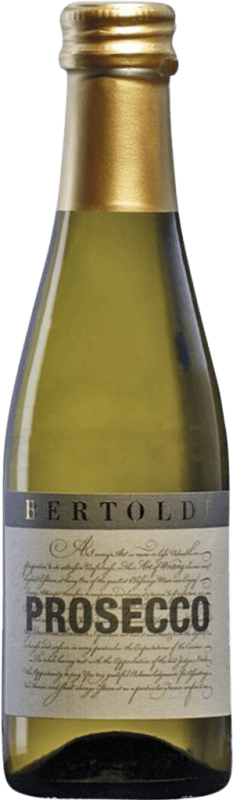 3,95 € Envoi gratuit | Vin Mousseux Blanc Bertoldi Frizzante — Pétillant D.O.C. Prosecco Petite Bouteille 20 cl