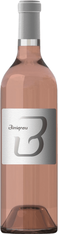 Free Shipping | Rosé wine Binigrau B Rosat I.G.P. Vi de la Terra de Mallorca Balearic Islands Spain Merlot, Syrah, Mantonegro 75 cl