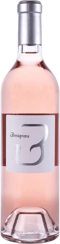 Free Shipping | Rosé wine Binigrau B Rosat I.G.P. Vi de la Terra de Mallorca Balearic Islands Spain Merlot, Syrah, Mantonegro 75 cl