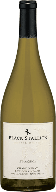 Envoi gratuit | Vin blanc Black Stallion Poseidon Los Carneros Limited Release I.G. California Californie États Unis Chardonnay 75 cl