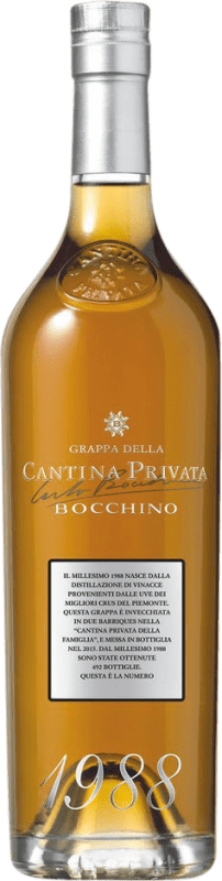 Envio grátis | Aguardente Grappa Bocchino Cantina Privata Millesimata 1988 D.O.C. Piedmont Piemonte Itália Nebbiolo, Mascate 70 cl