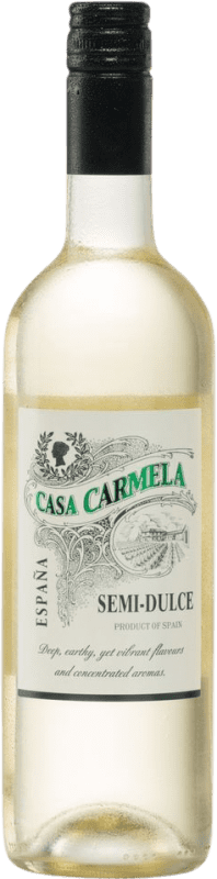 11,95 € Бесплатная доставка | Белое вино Castaño Casa Carmela Semiseco — Полусухое D.O. Yecla