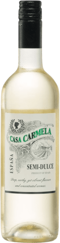 12,95 € 免费送货 | 白酒 Castaño Casa Carmela Blanco 半干半甜 D.O. Yecla