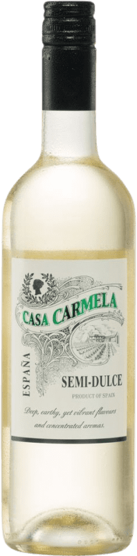 8,95 € | White wine Castaño Casa Carmela Blanco Semi-Dry Semi-Sweet D.O. Yecla Region of Murcia Spain Macabeo 75 cl