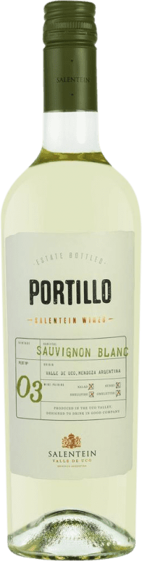 Envío gratis | Vino Blanco El Portillo I.G. Valle de Uco Mendoza Argentina Sauvignon 75 cl