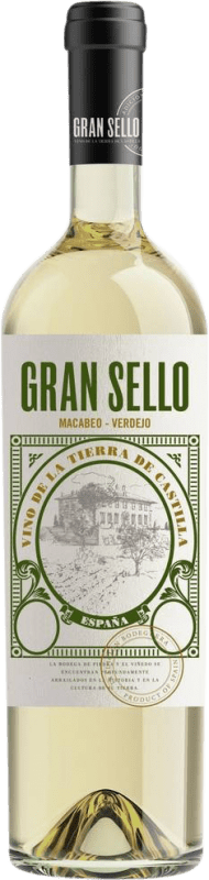 11,95 € Envoi gratuit | Vin Blanc Gran Sello Macabeo Verdejo D.O. La Mancha