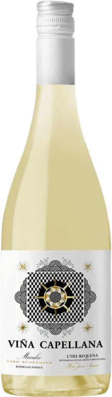 Free Shipping | White wine Nodus Viña Capellana Blanco D.O. Utiel-Requena Valencian Community Spain Macabeo 75 cl