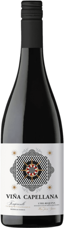 Free Shipping | Red wine Nodus Viña Capellana Tinto D.O. Utiel-Requena Valencian Community Spain Tempranillo 75 cl