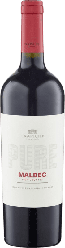 Free Shipping | Red wine Trapiche Pure I.G. Mendoza Mendoza Argentina Malbec 75 cl