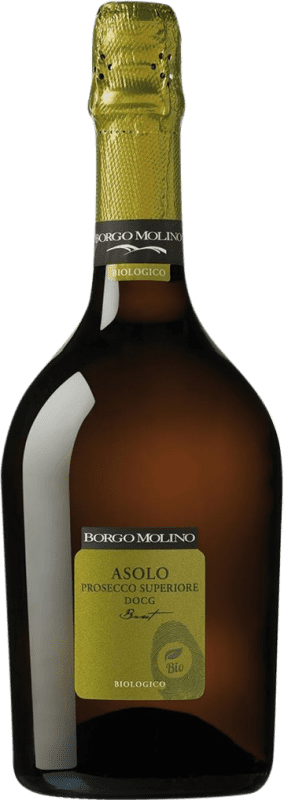 Envío gratis | Espumoso blanco Borgo Molino Superiore Spumante Brut D.O.C.G. Asolo Prosecco Friuli-Venezia Giulia Italia Glera 75 cl