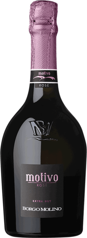 免费送货 | 玫瑰气泡酒 Borgo Molino Motivo Spumante Rosé Extra Dry 额外的干燥 I.G.T. Marca Trevigiana Venecia 意大利 Pinot Black, Nebbiolo, Glera 75 cl