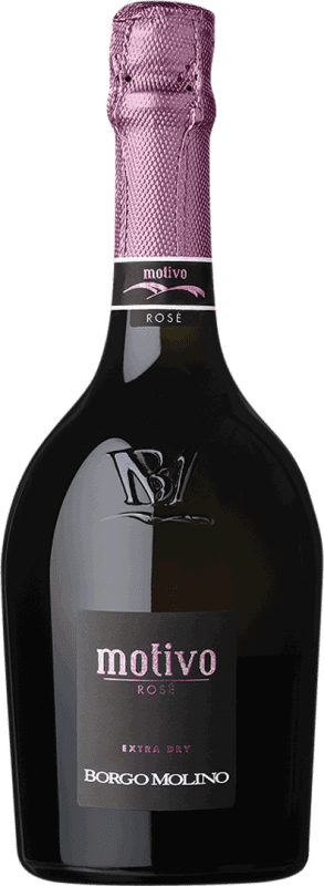 23,95 € 免费送货 | 玫瑰气泡酒 Borgo Molino Motivo Spumante Rosé Extra Dry 额外的干燥 I.G.T. Marca Trevigiana