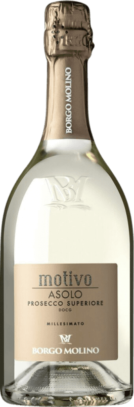 26,95 € 免费送货 | 白起泡酒 Borgo Molino Motivo Spumante 香槟 D.O.C. Prosecco