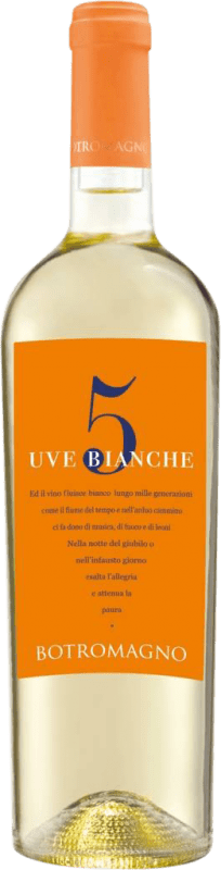 14,95 € | Белое вино Botromagno 5 Uve Bianche I.G.T. Puglia Апулия Италия Malvasía, Chardonnay, Fiano, Greco, Verdeca 75 cl