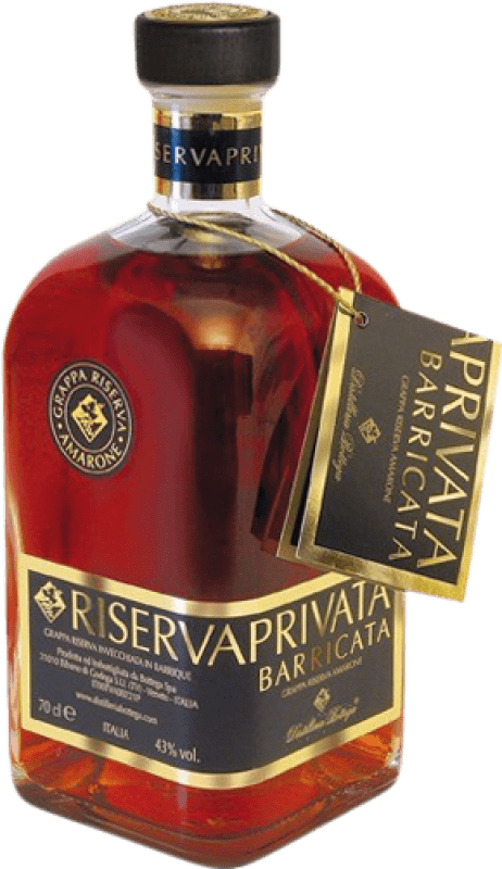 Envio grátis | Aguardente Grappa Bottega Privata Barricata Reserva I.G.T. Venezia Venecia Itália 70 cl