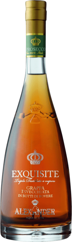 62,95 € Envio grátis | Aguardente Grappa Bottega Alexander Exquisite Invecchiata D.O.C. Prosecco