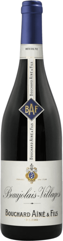 Free Shipping | Red wine Bouchard Ainé La Vigneronne A.O.C. Beaujolais-Villages France Gamay 75 cl